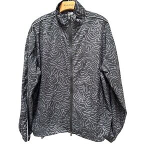 Fabletics Womens Jacket Activewear Zebra Print Full Zip Lightweight Size M